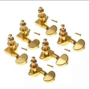FarBoat 3L3R Gold Acoustic Electric Guitar Tuning Pegs Sealed Keys New